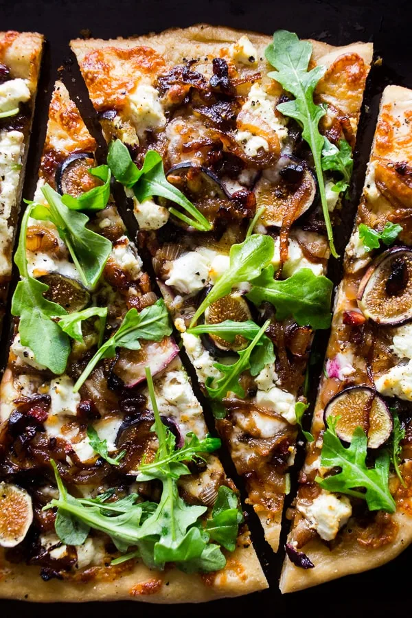 Brie and Goat Cheese Pizza with Truffle Honey